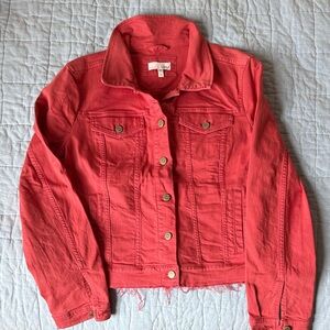 Women’s LOFT coral jacket size L